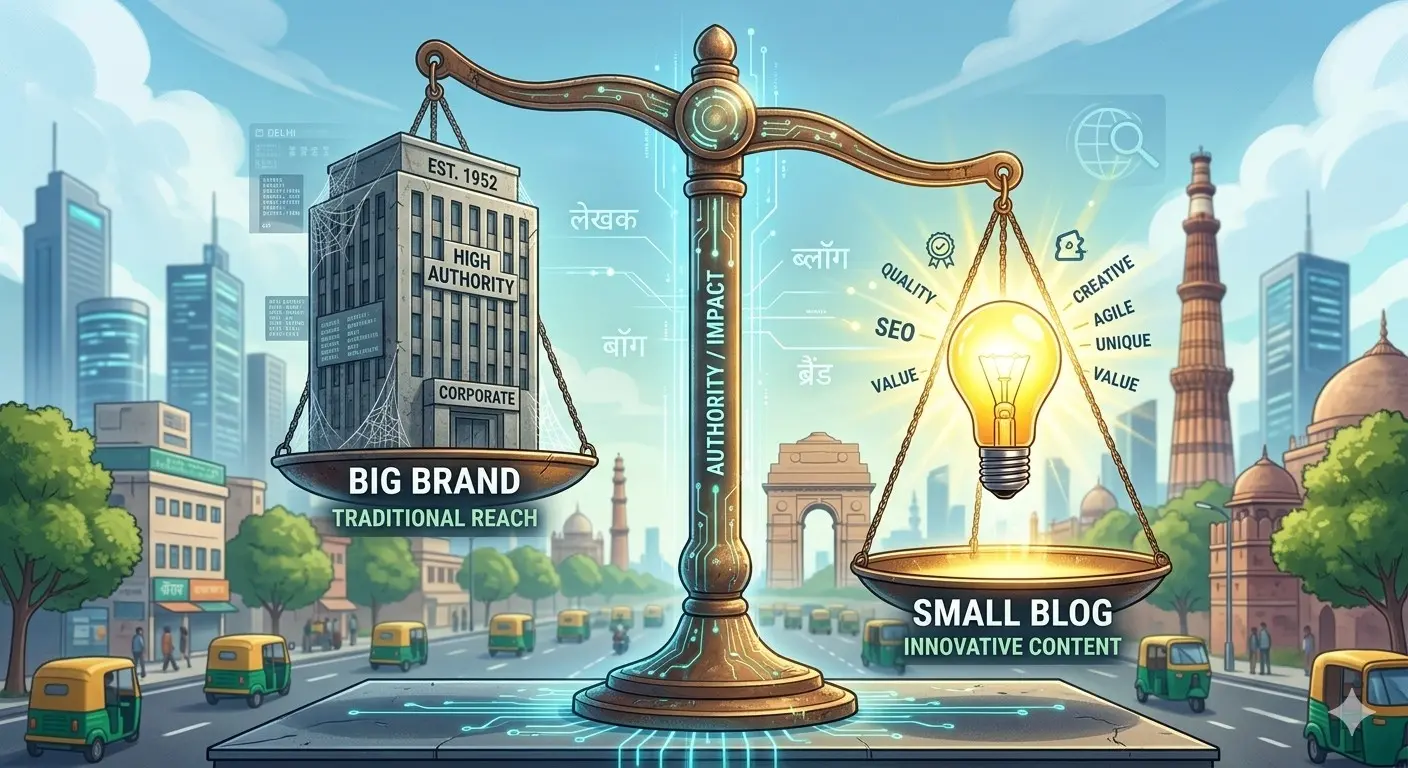 How Small Blogs Outrank Big Brands Using Topical Authority