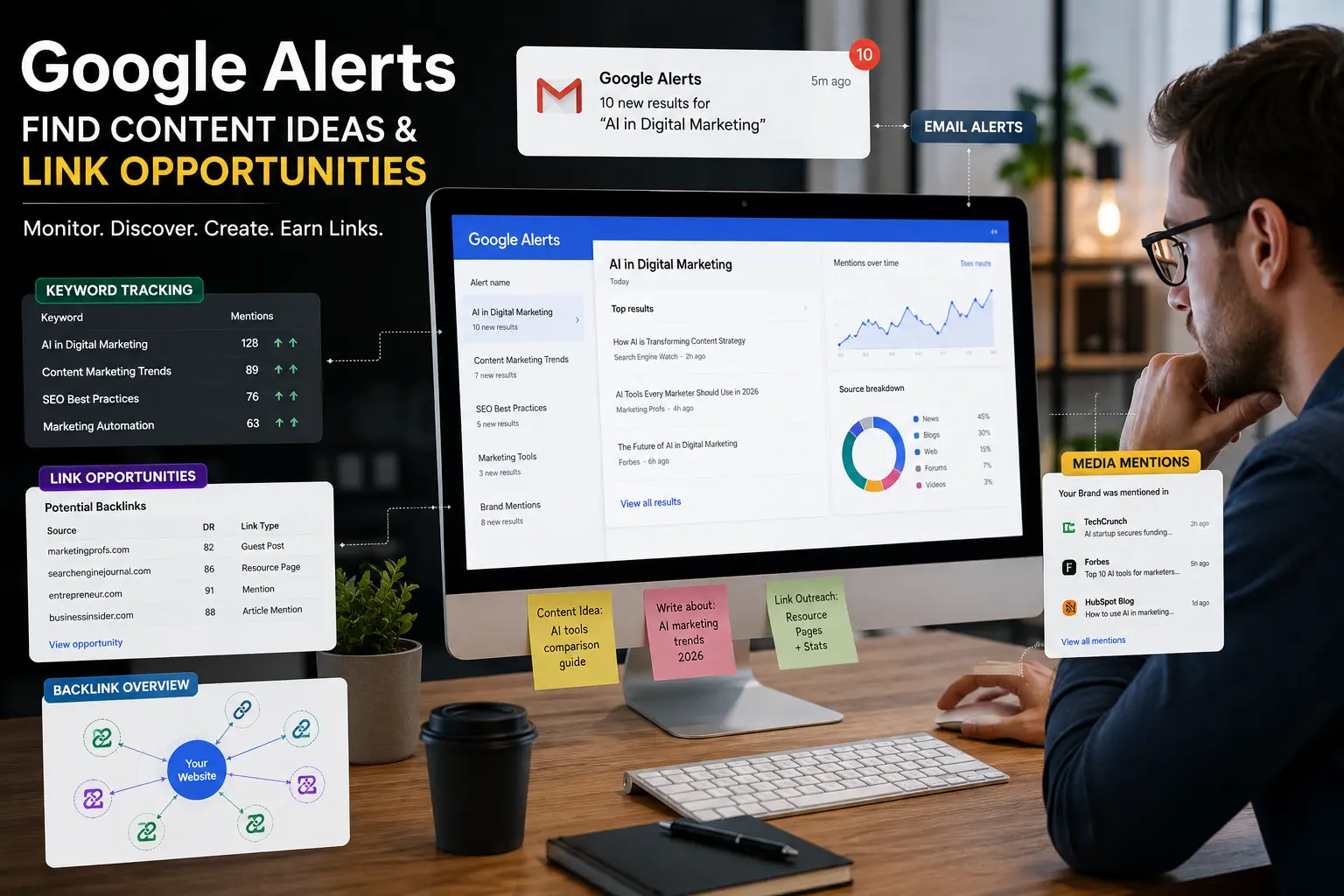 How to Use Google Alerts to Find Content Ideas and Link Opportunities