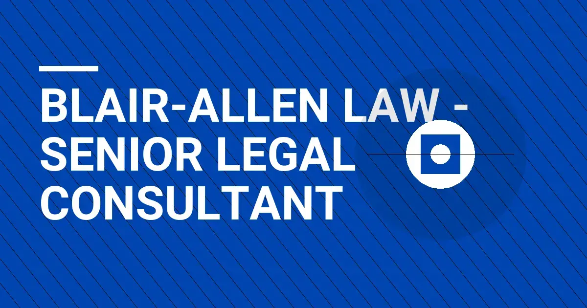Blair-Allen Law - Senior Legal Consultant