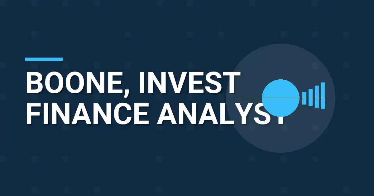 Boone, Invest Finance Analyst