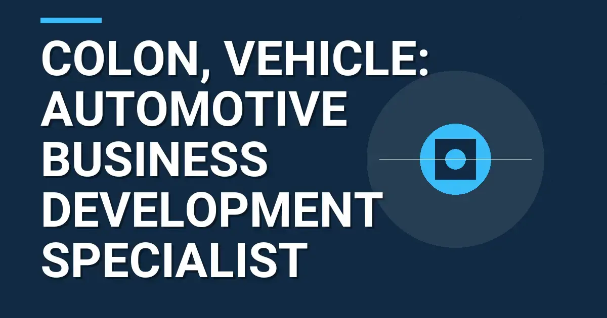 Colon, Vehicle: Automotive Business Development Specialist