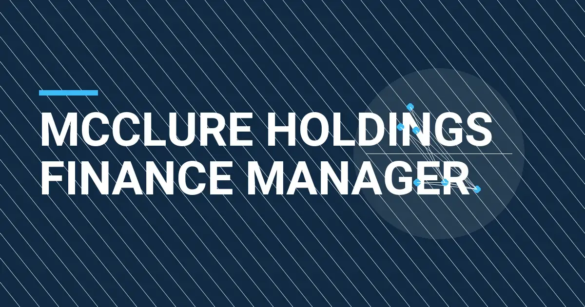 Mcclure Holdings Finance Manager